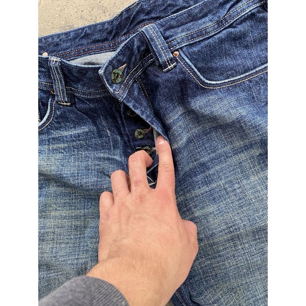 Vintage Y2K Diesel Industry Bootcut Denim Jeans EMBROIDERED Logo StreetwearFaded - Picture 11 of 13